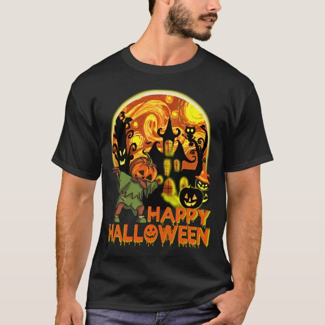 happy-gost-halloween costume T-Shirt (Front)