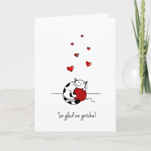 Happy Gotcha Day _ Adoption card with cute cat