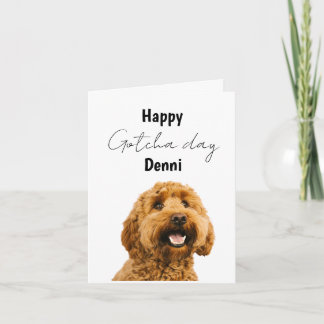 Happy Gotcha Day Dog homecoming Adoption Card