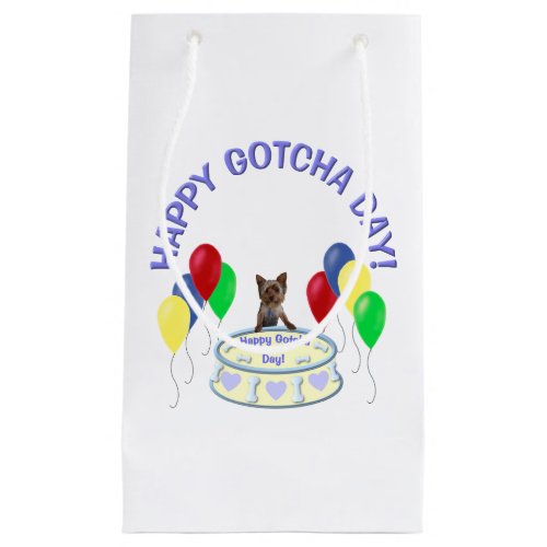 Happy Gotcha Day Dog Small Gift Bag