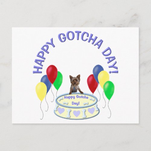 Happy Gotcha Day Doggie Postcard