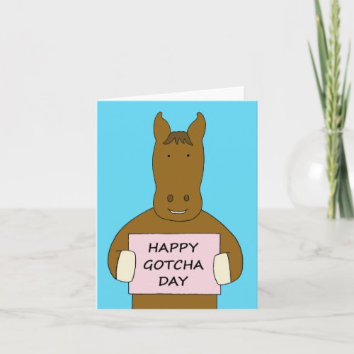 Happy Gotcha Day Horse Card