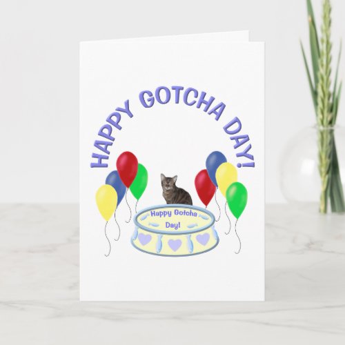 Happy Gotcha Day Kitty Card