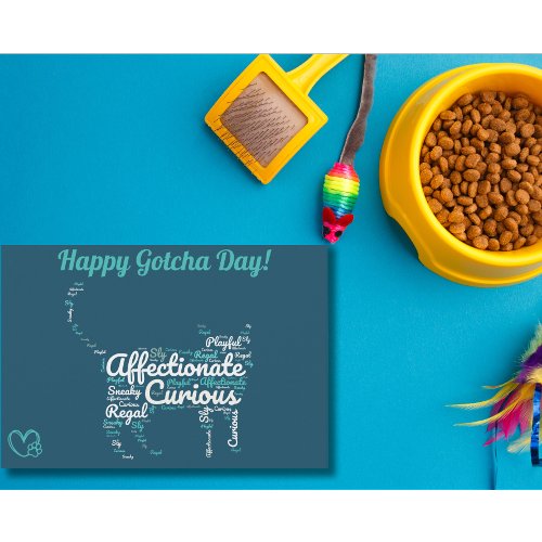 Happy Gotcha Day Pet Cat Card 