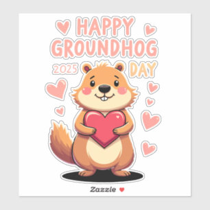 Happy Goundhog Day Sticker