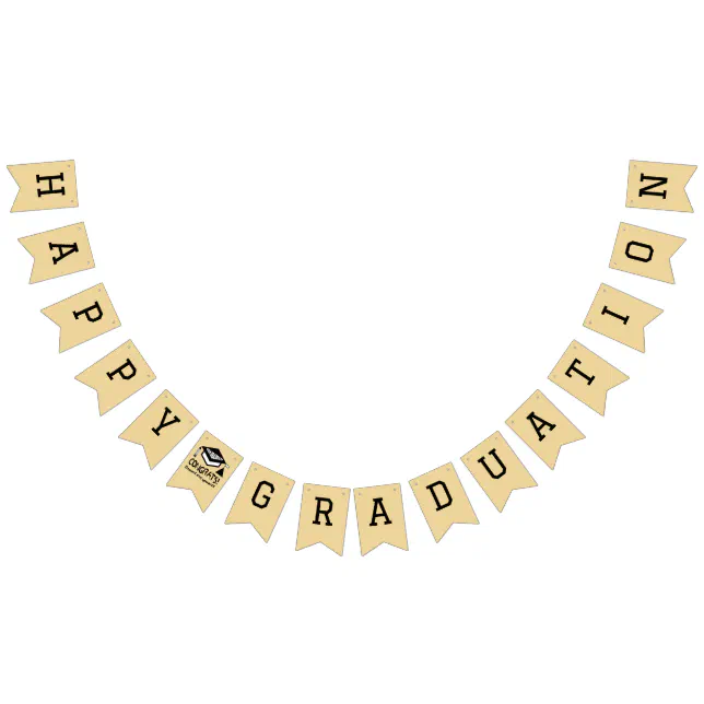 Happy Graduation Bunting Flags | Zazzle
