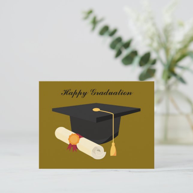 Happy Graduation Holiday Postcard (Standing Front)
