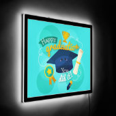 Happy Graduation LED Sign (Angle)