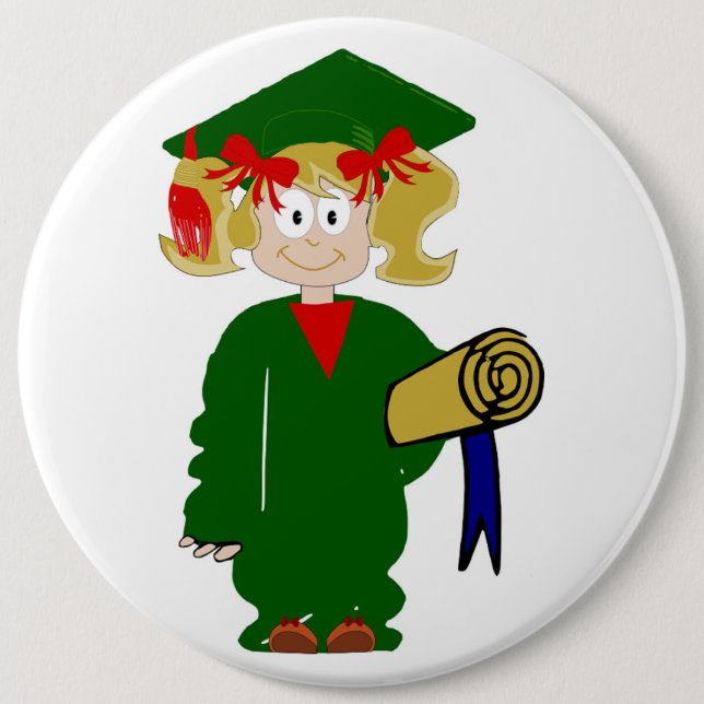HAPPY GRADUATION PINBACK BUTTON (Front)