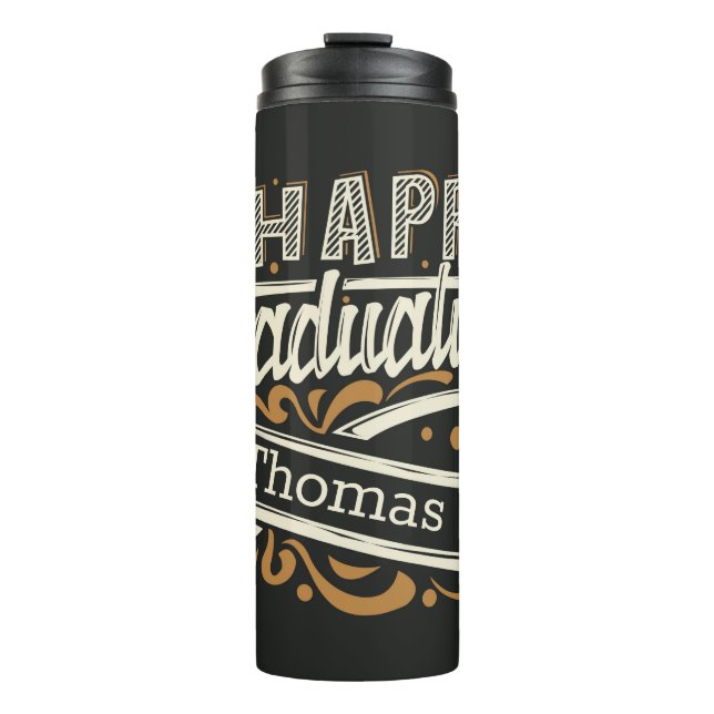 Happy Graduation Thermal Tumbler (Front)