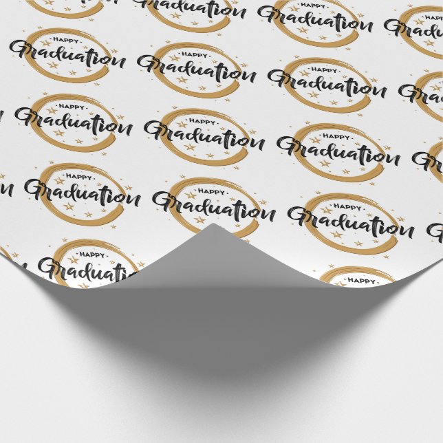 Happy Graduation  Wrapping Paper (Corner)