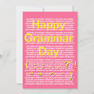 Happy Grammar Day Holiday Card