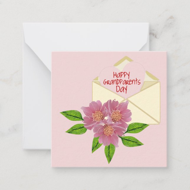 Happy Grand Parents Day Notecard (Front)