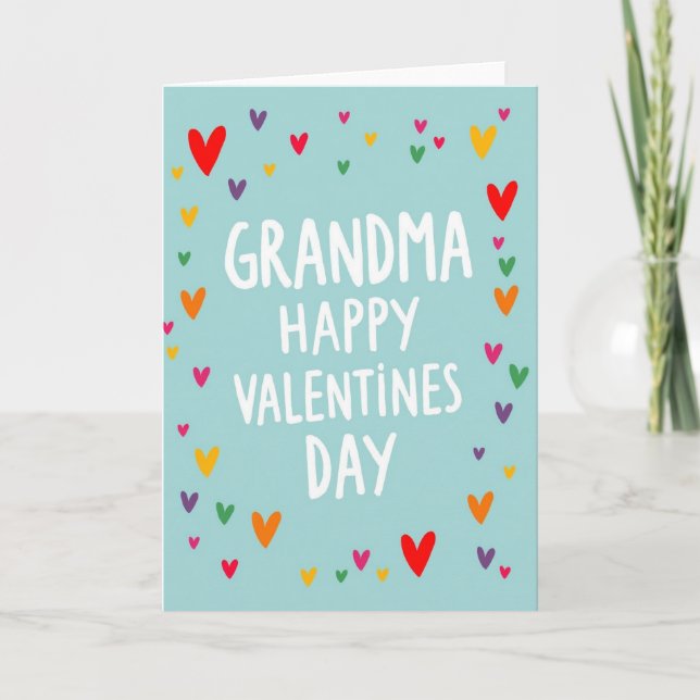Happy Grandma Valentines Day Card (Front)