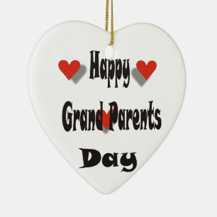 Happy Grandparent Day Ceramic Ornament