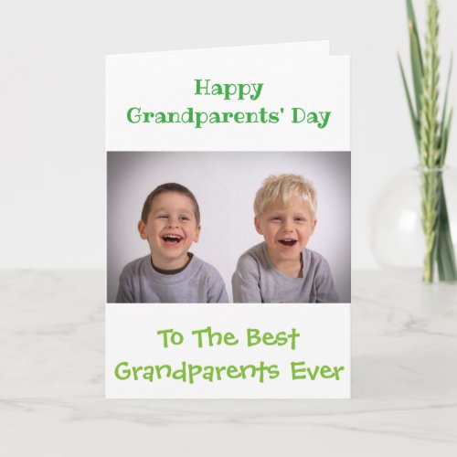 Happy Grandparents Day Best Ever Kids Photo Card