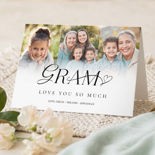 Happy Grandparents Day Best Gram Ever Collage Card