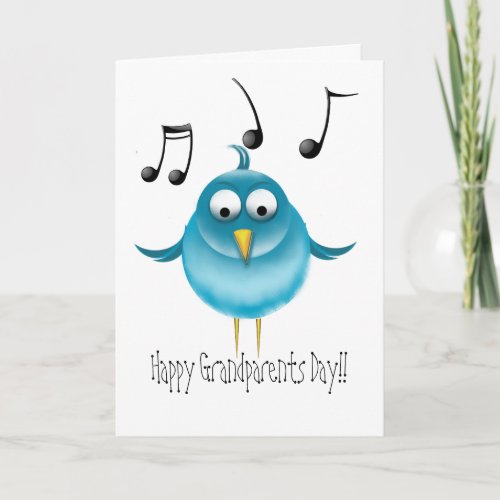 Happy Grandparents Day Bluebird Card