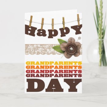 Happy Grandparents Day Card by KeyholeDesign at Zazzle