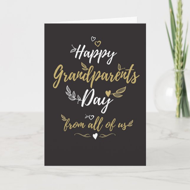 Happy Grandparents Day From All Grandparents Day Card (Front)