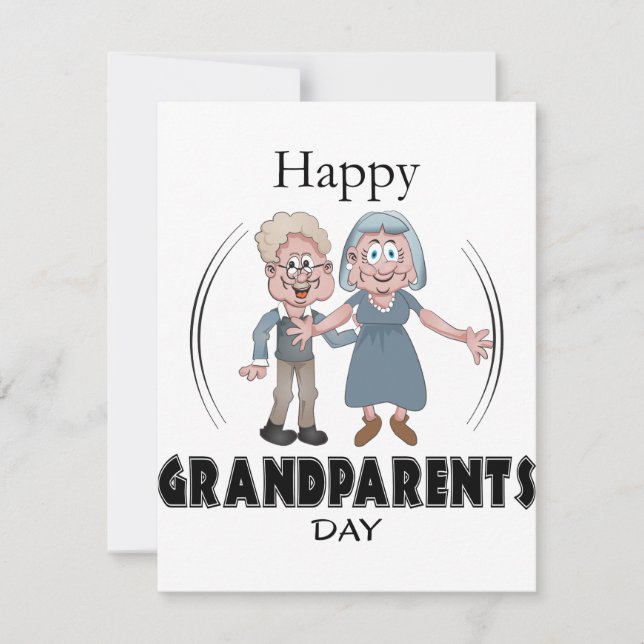 Happy Grandparents Day Greetings Card (Front)