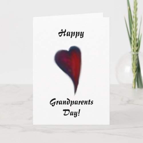 Happy Grandparents Day Heart Card