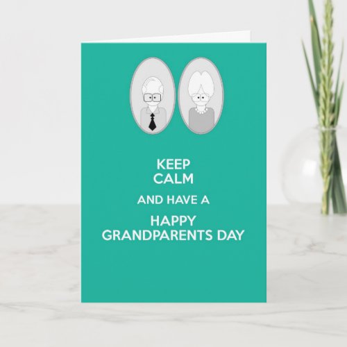 Happy Grandparents Day Keep calm Card