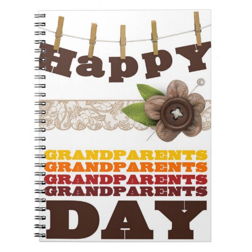 Happy grandparents day notebook