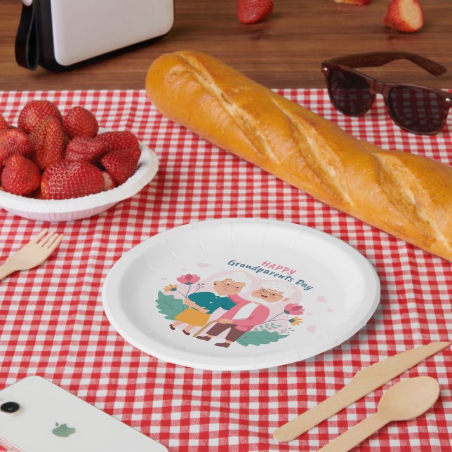 Happy Grandparents Day  Paper Plates (Picnic)