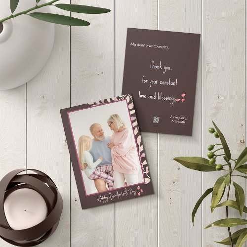 Happy Grandparents Day Photo Holiday Card