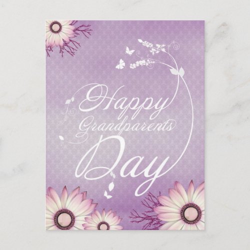 Happy grandparents day postcard