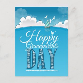 Happy Grandparents Day Postcard by KeyholeDesign at Zazzle