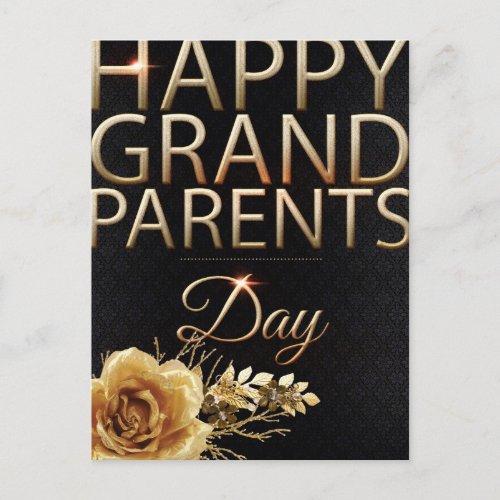 Happy grandparents day postcard