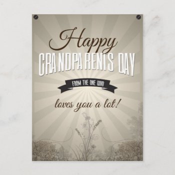 Happy Grandparents Day Postcard by KeyholeDesign at Zazzle