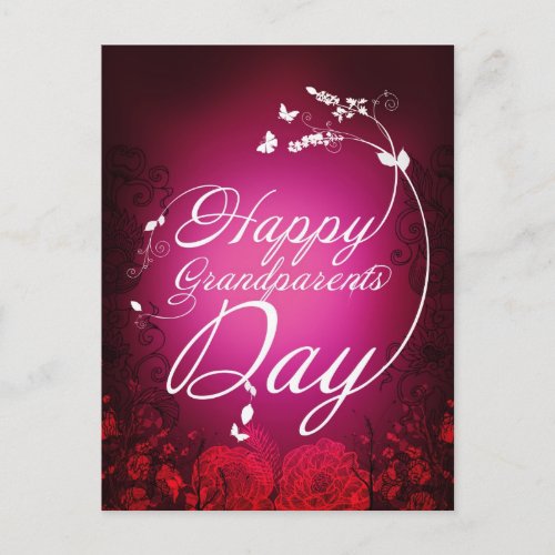 Happy grandparents day postcard