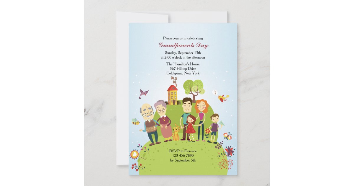 Happy Grandparents Invitation | Zazzle
