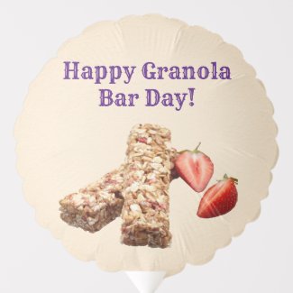 Happy Granola Bar Day! Balloon