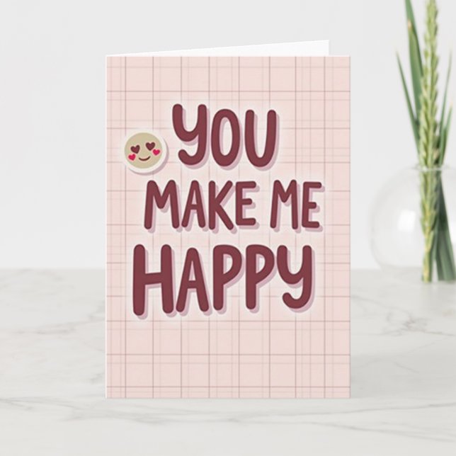 Happy Graphic Smile Card (Front)