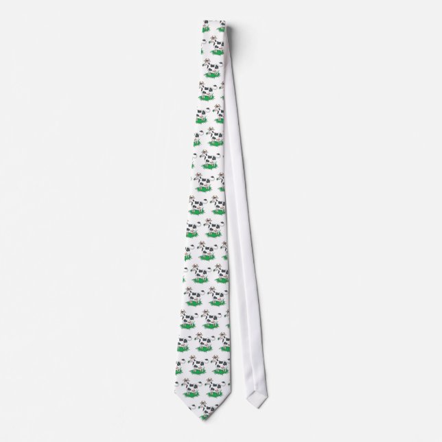 happy grazing cow tie (Front)