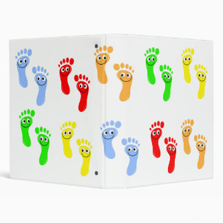 Happy Green Feet, Happy Red Feet, Happy Yellow ... Binder