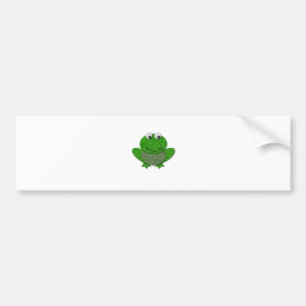 Happy Green Frog Bumper Sticker