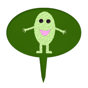 Happy Green Grape Cake Pick