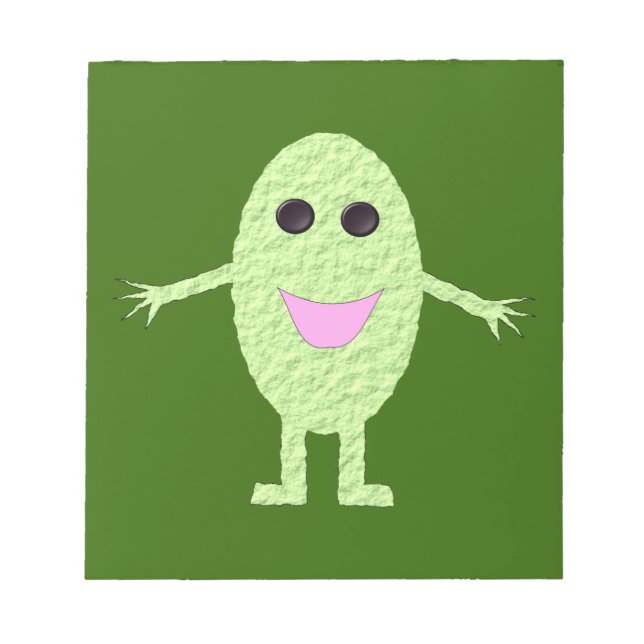 Happy Green Grape Notepad (Front)