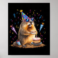 Happy Groundhog Day 12 Feb Ground Hog With Birthda