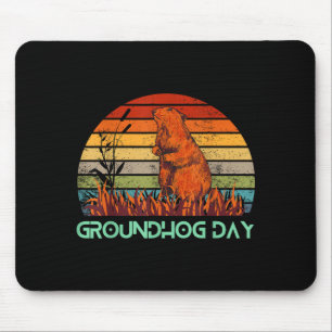Happy Groundhog Day 2023 Lovers Costume Funny Grou Mouse Pad