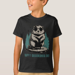 Happy Groundhog Day And Yes Its My Birthday Funny T-Shirt