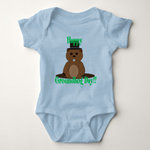 Happy Groundhog Day! Baby Bodysuit