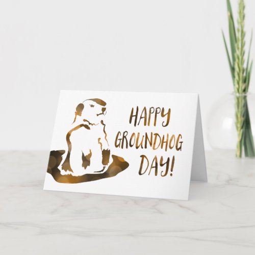 happy groundhog day card