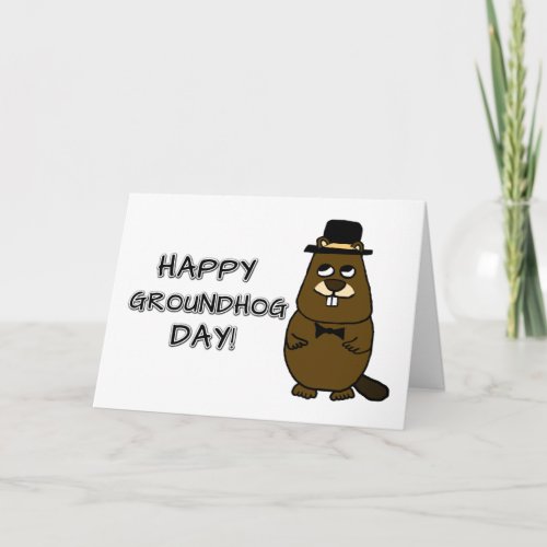 Happy Groundhog Day Card