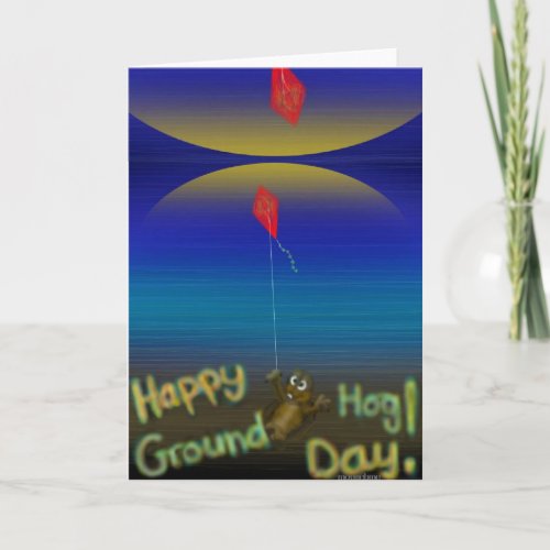 Happy Groundhog Day card